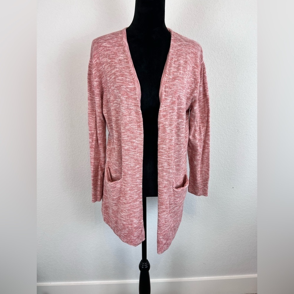 Madewell Summer Ryder Cardigan Marled Pink Size Medium